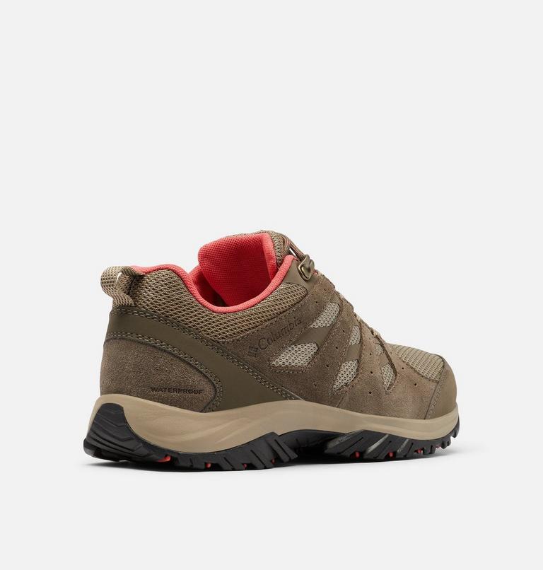 Womens Redmond III Low Waterproof Shoe, Color: Pebble, Red Coral, image 9