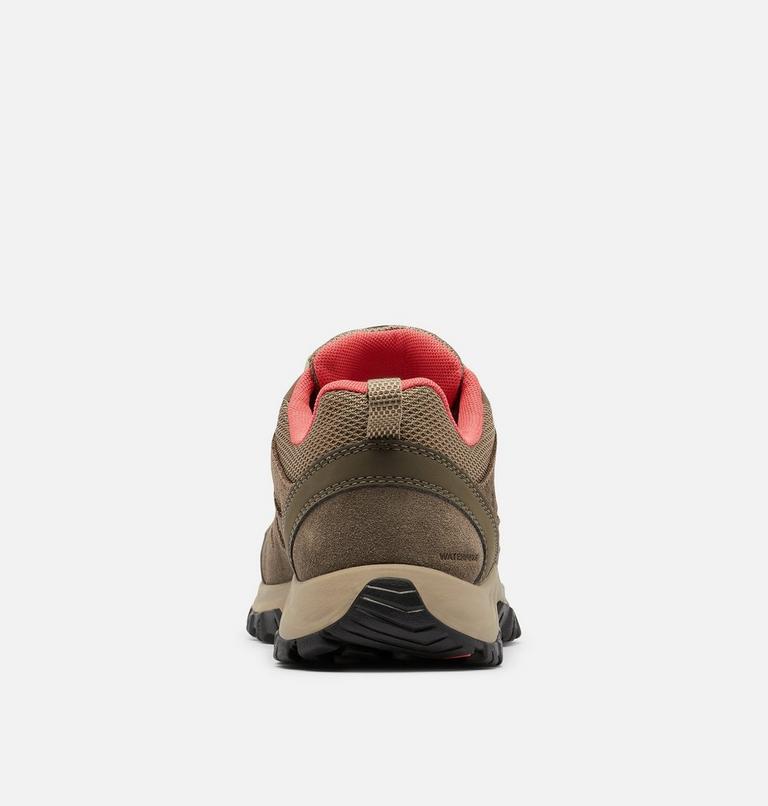 Womens Redmond III Low Waterproof Shoe, Color: Pebble, Red Coral, image 8