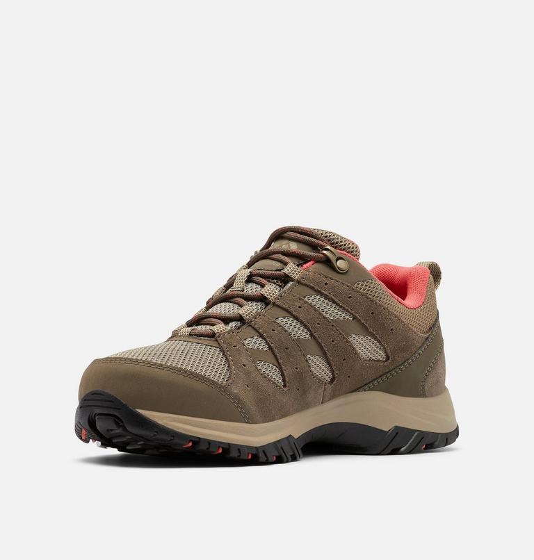 Womens Redmond III Low Waterproof Shoe, Color: Pebble, Red Coral, image 6
