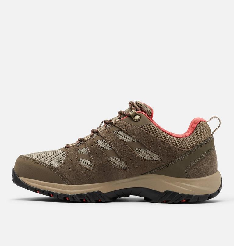 Womens Redmond III Low Waterproof Shoe, Color: Pebble, Red Coral, image 5