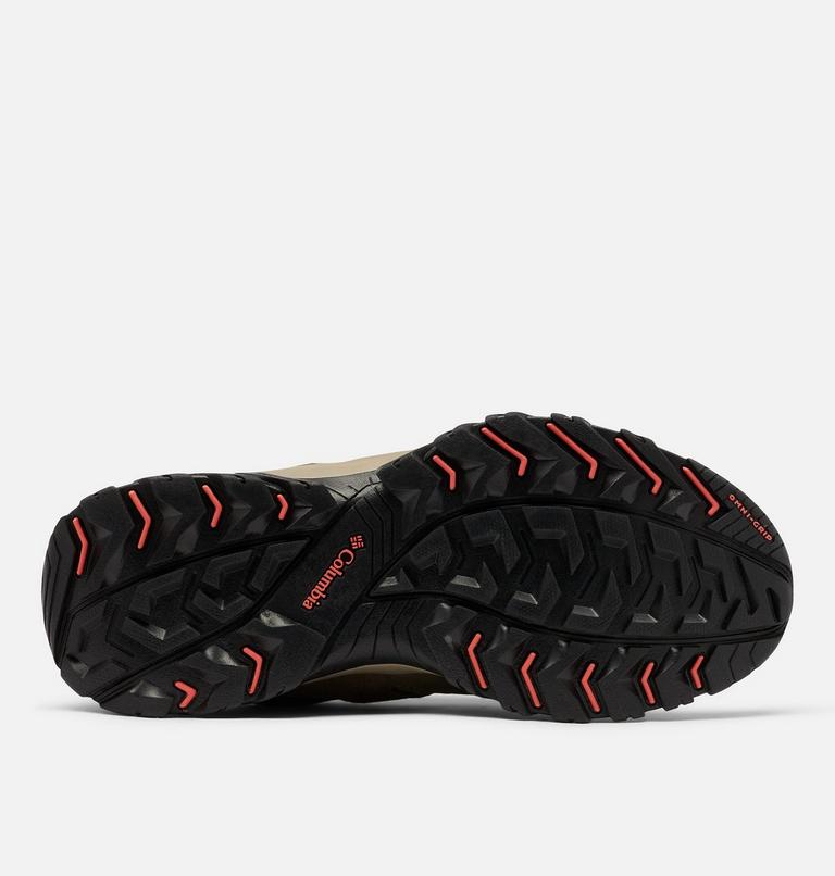 Womens Redmond III Low Waterproof Shoe, Color: Pebble, Red Coral, image 4