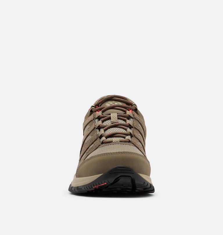 Womens Redmond III Low Waterproof Shoe, Color: Pebble, Red Coral, image 7