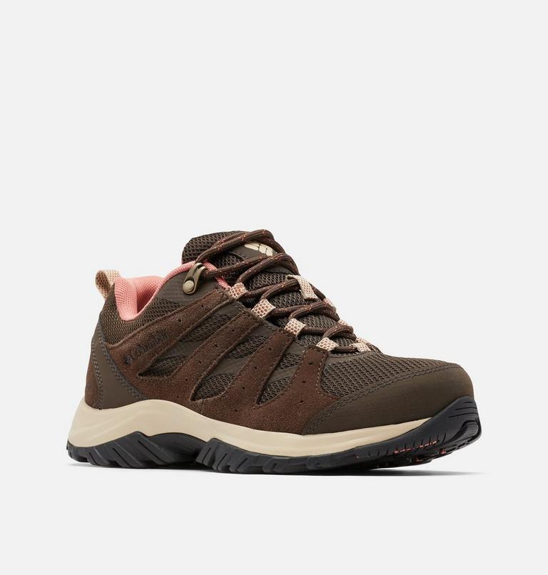 Zapatilla de senderismo impermeable Redmond III para mujer, Color: Cordovan, Dark Coral, image 2