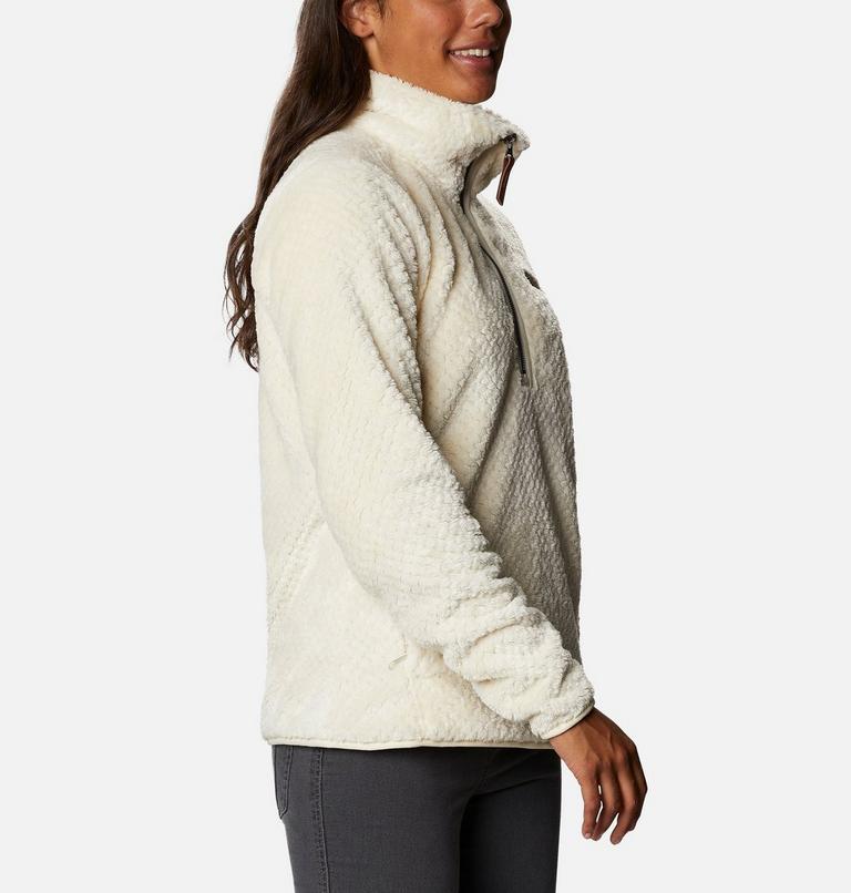 Women&rsquo;s Fire Side Half Zip Sherpa Fleece, Color: Chalk, image 5
