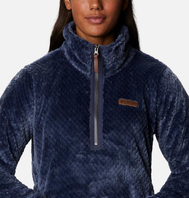Women’s Fire Side Half Zip Sherpa Fleece, Color: Nocturnal, image 4