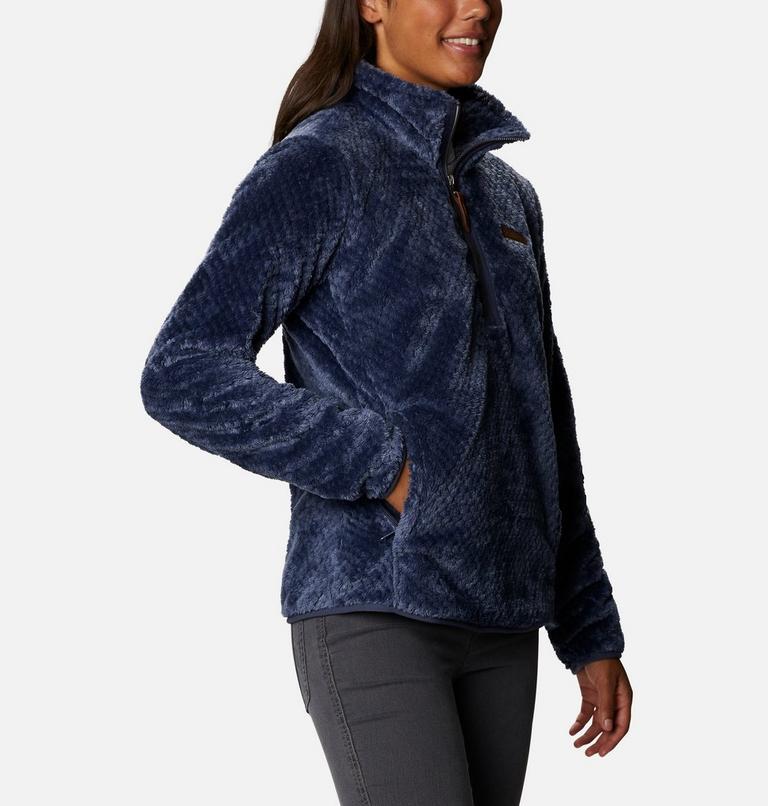 Women’s Fire Side Half Zip Sherpa Fleece, Color: Nocturnal, image 5