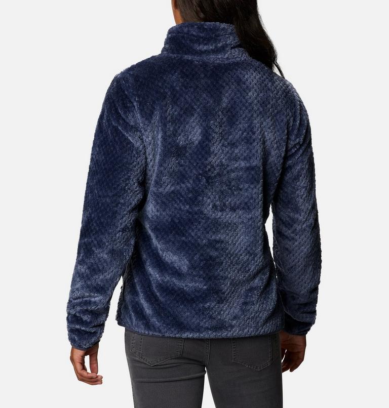 Women’s Fire Side Half Zip Sherpa Fleece, Color: Nocturnal, image 2