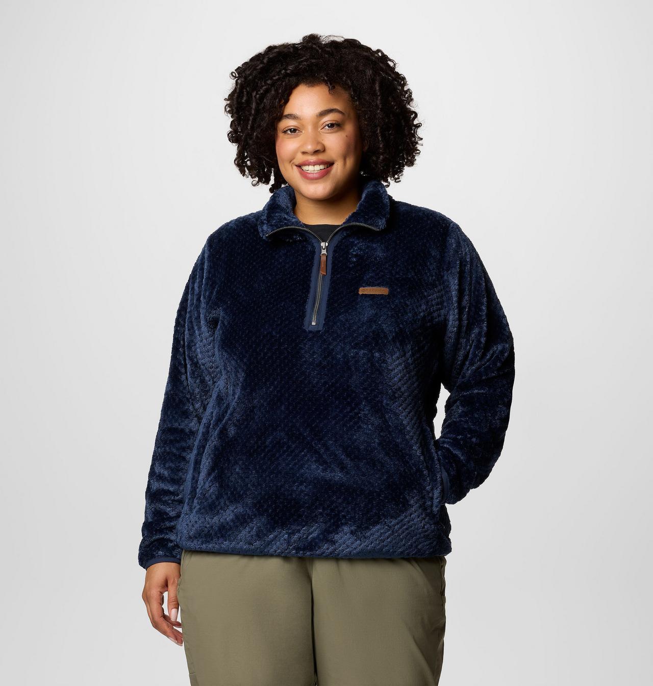 Women's Fire Side™ Quarter Zip Sherpa Fleece - Plus Size 1