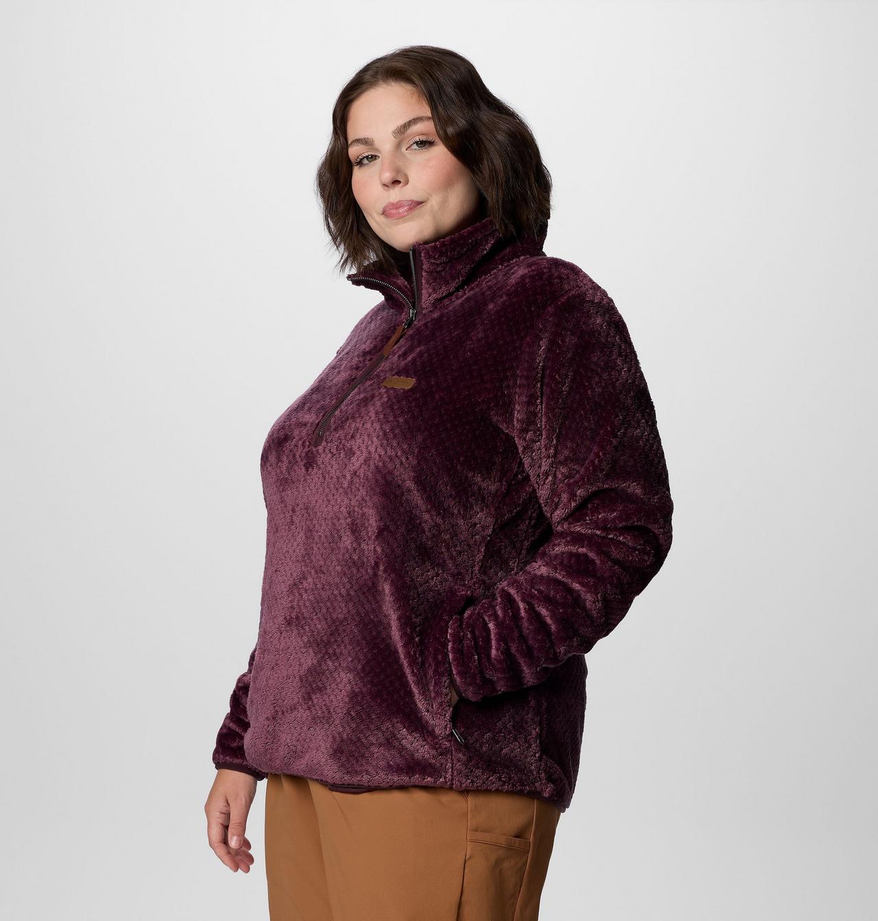 Women's Fire Side™ Quarter Zip Sherpa Fleece - Plus Size 4