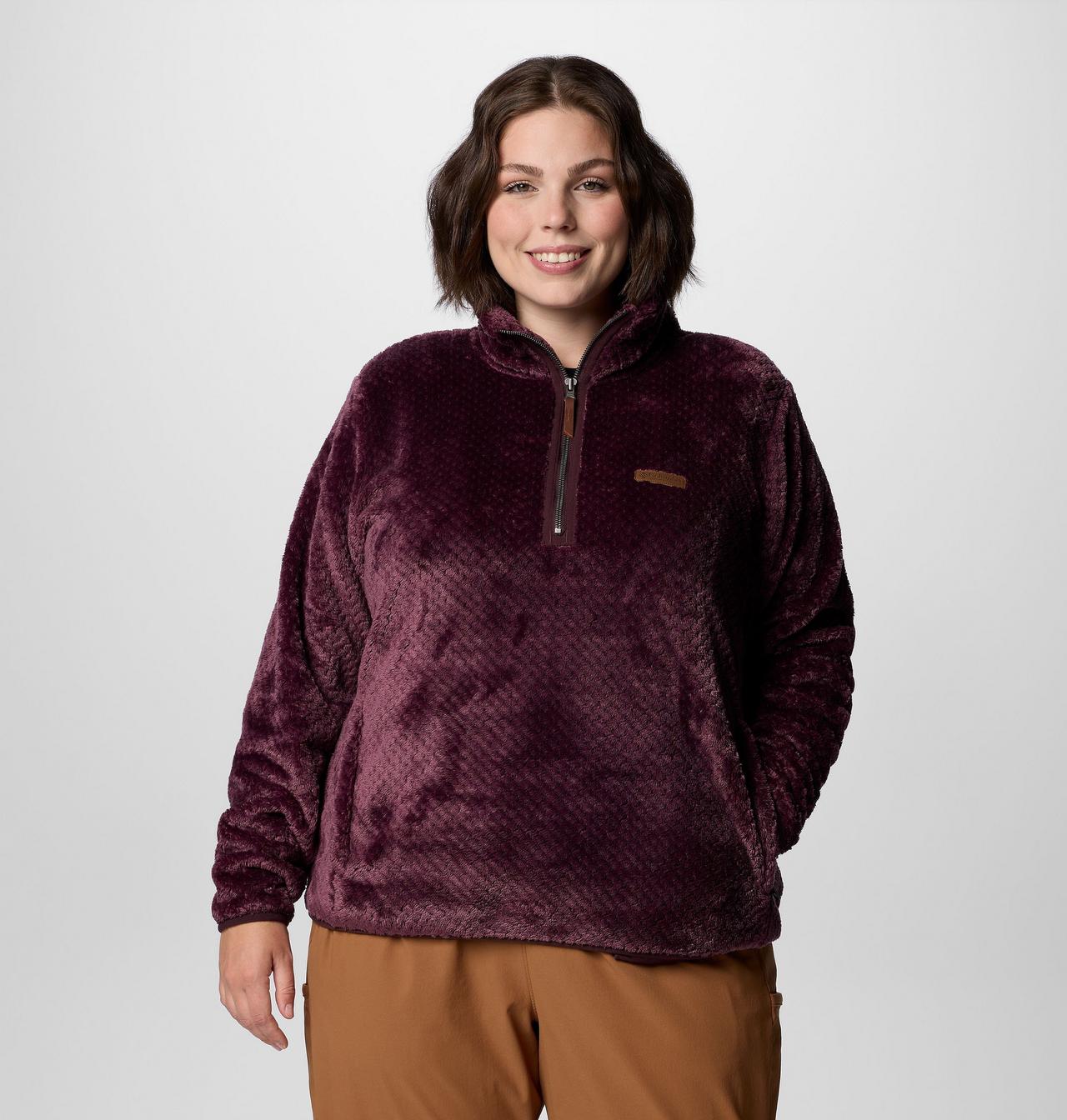 Women's Fire Side™ Quarter Zip Sherpa Fleece - Plus Size 1