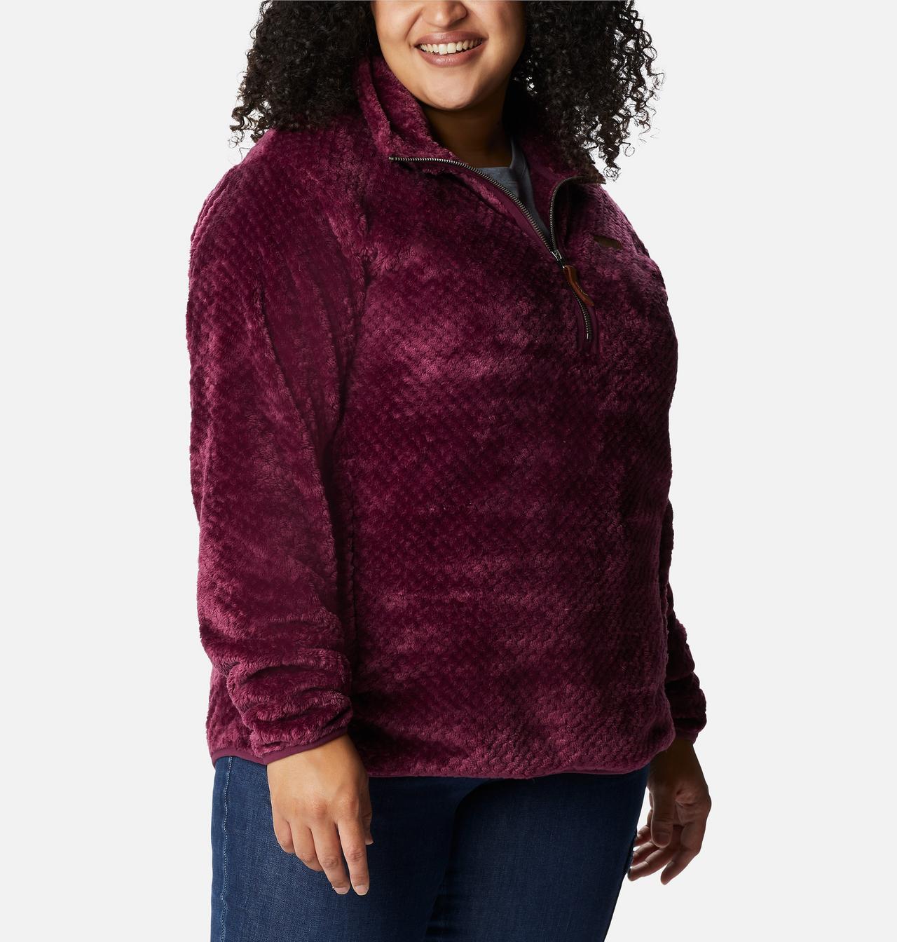 Women's Fire Side™ Quarter Zip Sherpa Fleece - Plus Size 5