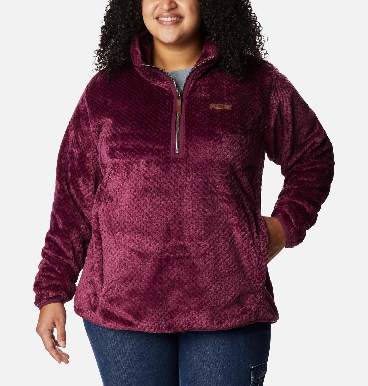 Women's Fire Side™ Quarter Zip Sherpa Fleece - Plus Size 1