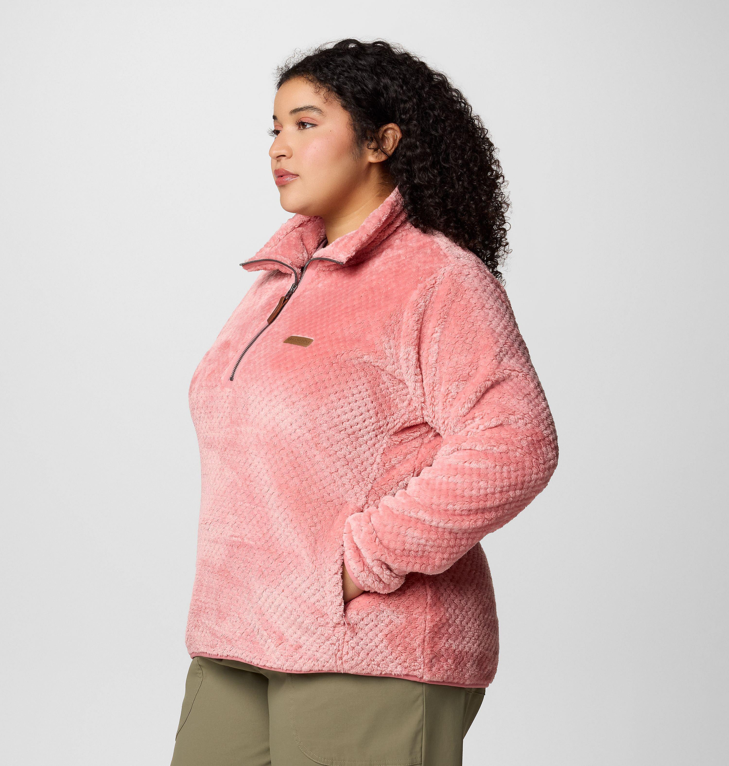 Women's Fire Side Quarter Zip Sherpa Fleece - Plus Size 4