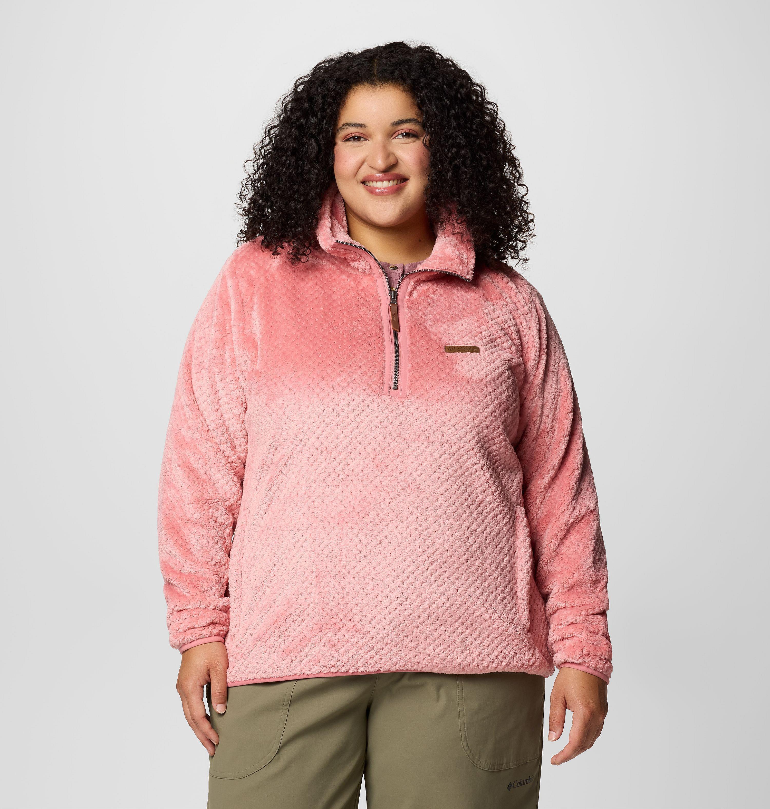 Women's Fire Side Quarter Zip Sherpa Fleece - Plus Size 1
