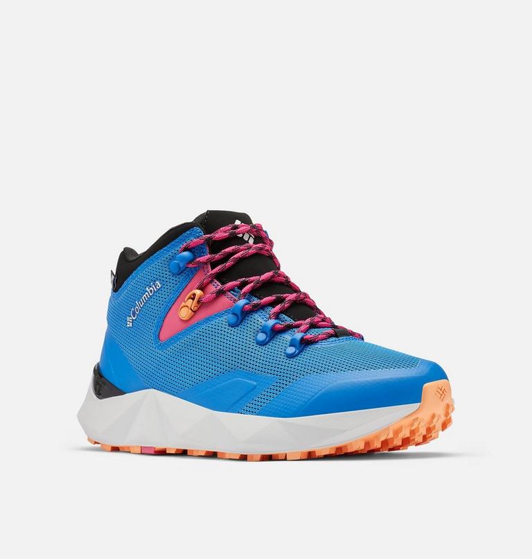 Women's Facet 60 Outdry Waterproof Hiking Boot, Color: Super Blue, Cactus Pink, image 2