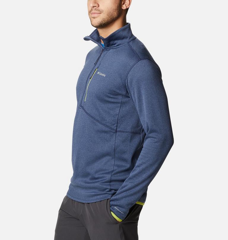 Men's Park View Half-Zip Fleece, Color: Collegiate Navy Heather, image 3