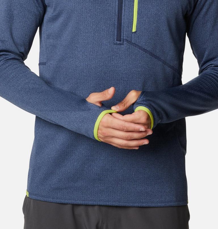 Men's Park View Half-Zip Fleece, Color: Collegiate Navy Heather, image 5