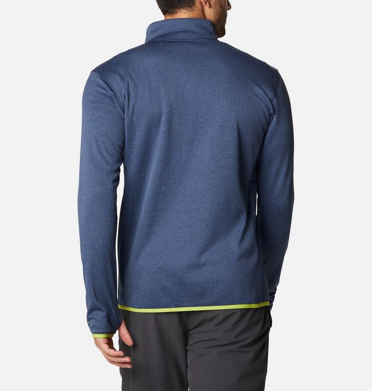 Men's Park View Half-Zip Fleece, Color: Collegiate Navy Heather, image 2