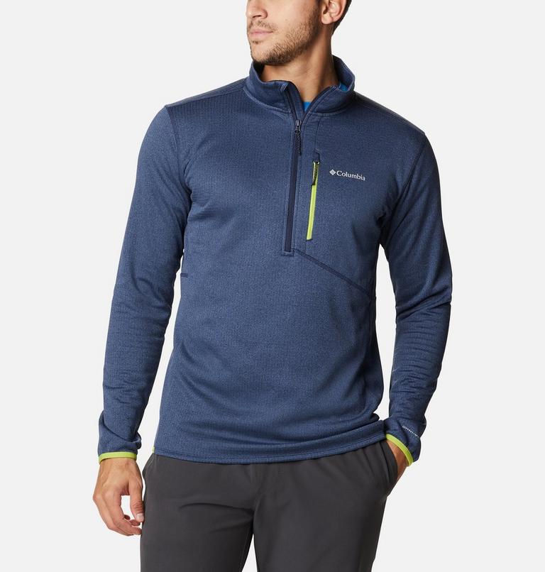 Men's Park View Half-Zip Fleece, Color: Collegiate Navy Heather, image 1