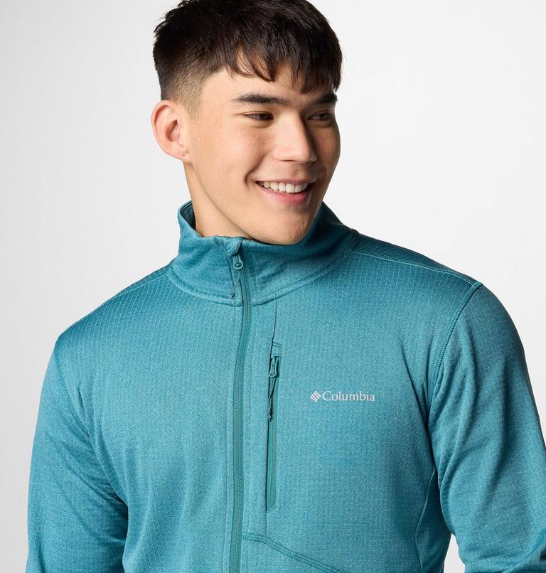 Men's Park View Fleece Jacket, Color: River Blue Heather, image 4