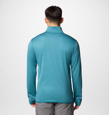 Men's Park View Fleece Jacket, Color: River Blue Heather, image 2