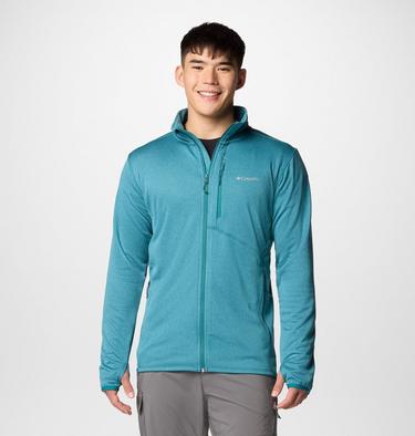 Men's Park View Fleece Jacket, Color: River Blue Heather, image 1