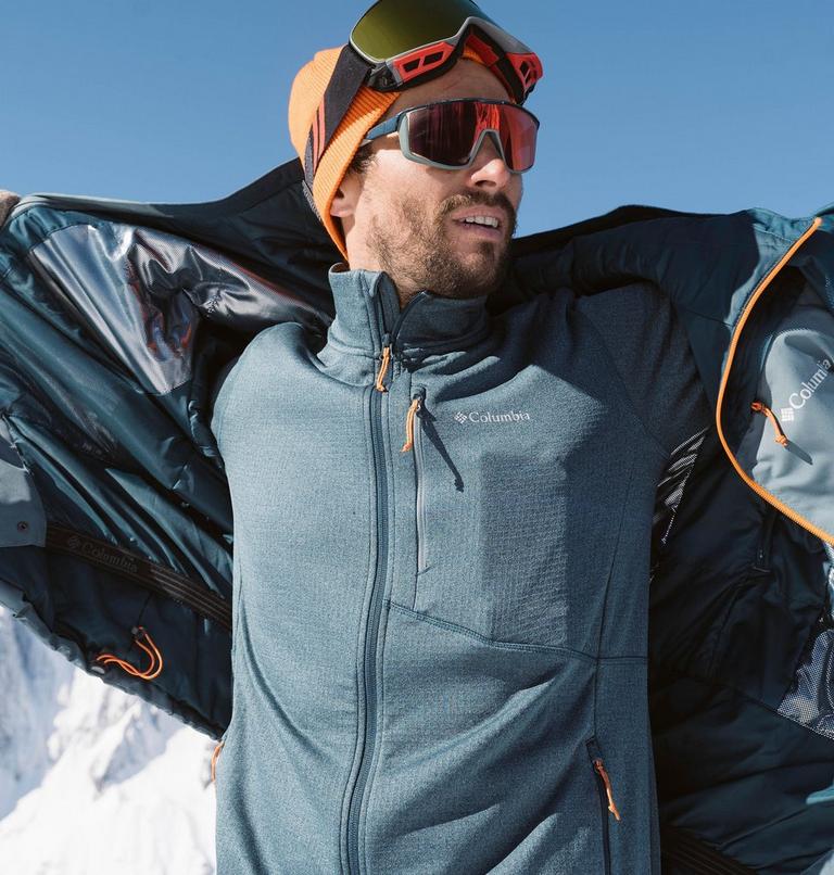 Men's Park View Fleece Jacket, Color: Night Wave Heather, Metal, image 9