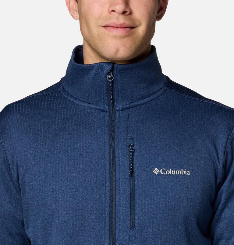 Men's Park View Fleece Jacket, Color: Collegiate Navy Heather, image 4