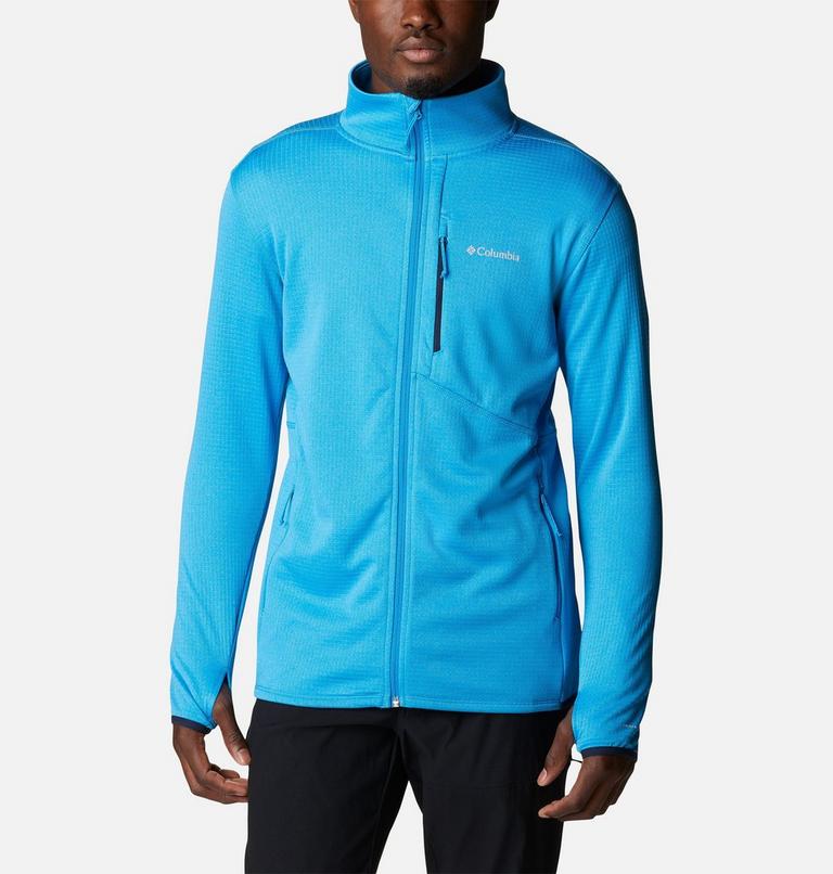 Park View Fleece Full Zip | 491 | S, Color: Compass Blue Heather, image 1