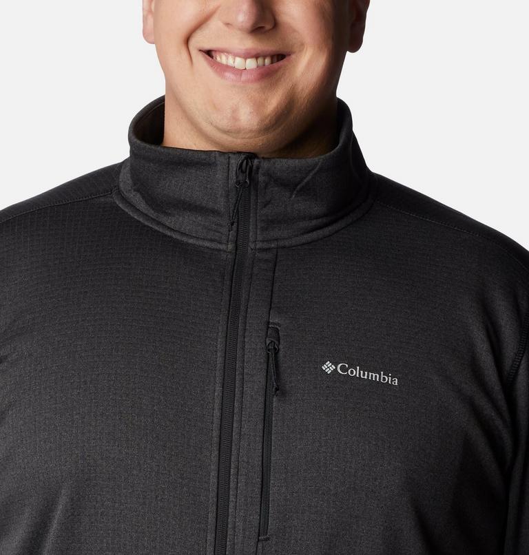 Men's Park View Fleece Jacket - Extended Size, Color: Black Heather, image 4