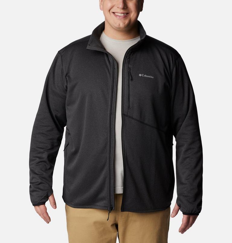 Men's Park View Fleece Jacket - Extended Size, Color: Black Heather, image 8