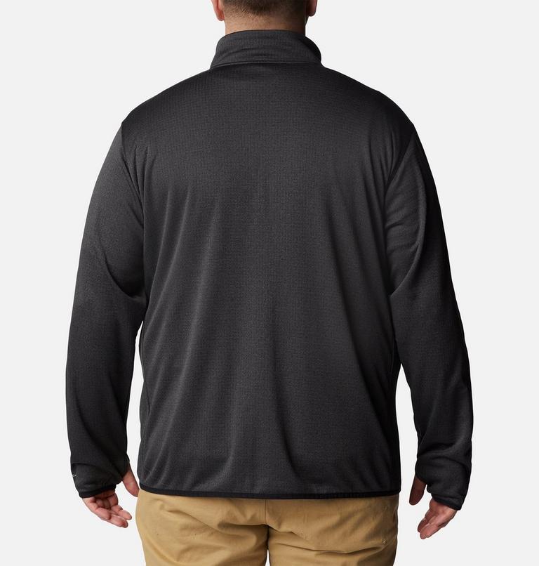 Men's Park View Fleece Jacket - Extended Size, Color: Black Heather, image 2