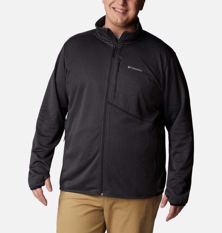 Men's Park View Fleece Jacket - Extended Size, Color: Black Heather, image 1