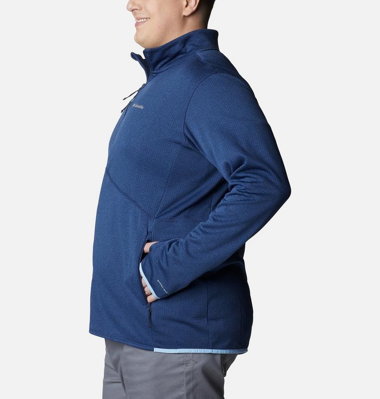 Men's Park View Fleece Jacket - Extended Size, Color: Collegiate Navy Heather, image 3