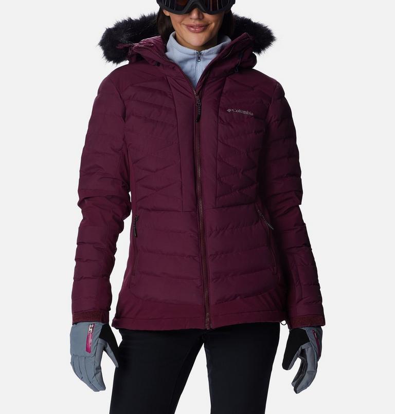 Women's Bird Mountain Ski Synthetic Down Jacket, Color: Marionberry, image 1