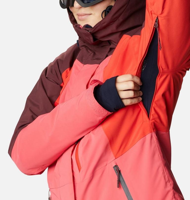 Glacier View Insulated Jacket | 673 | L, Color: Bright Geranium, Bold Orange, Malbec, image 8
