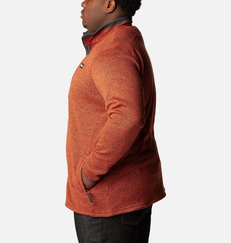 Sweater Weather Full Zip | 849 | 2X, Color: Warp Red Heather, image 3