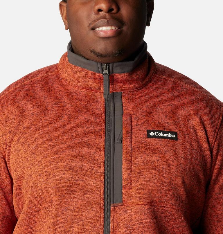 Sweater Weather Full Zip | 849 | 2X, Color: Warp Red Heather, image 4