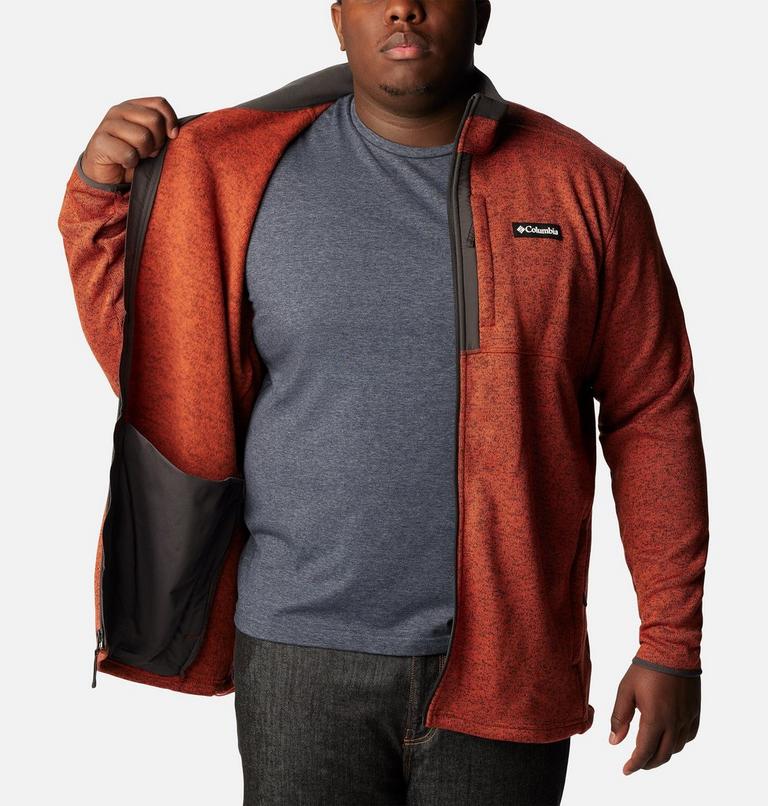 Sweater Weather Full Zip | 849 | 2X, Color: Warp Red Heather, image 5