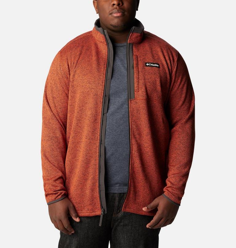 Sweater Weather Full Zip | 849 | 2X, Color: Warp Red Heather, image 7