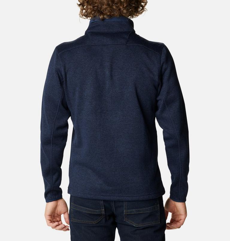 Men's Sweater Weather Half Zip Fleece, Color: Collegiate Navy Heather, Collegiate Navy, image 2