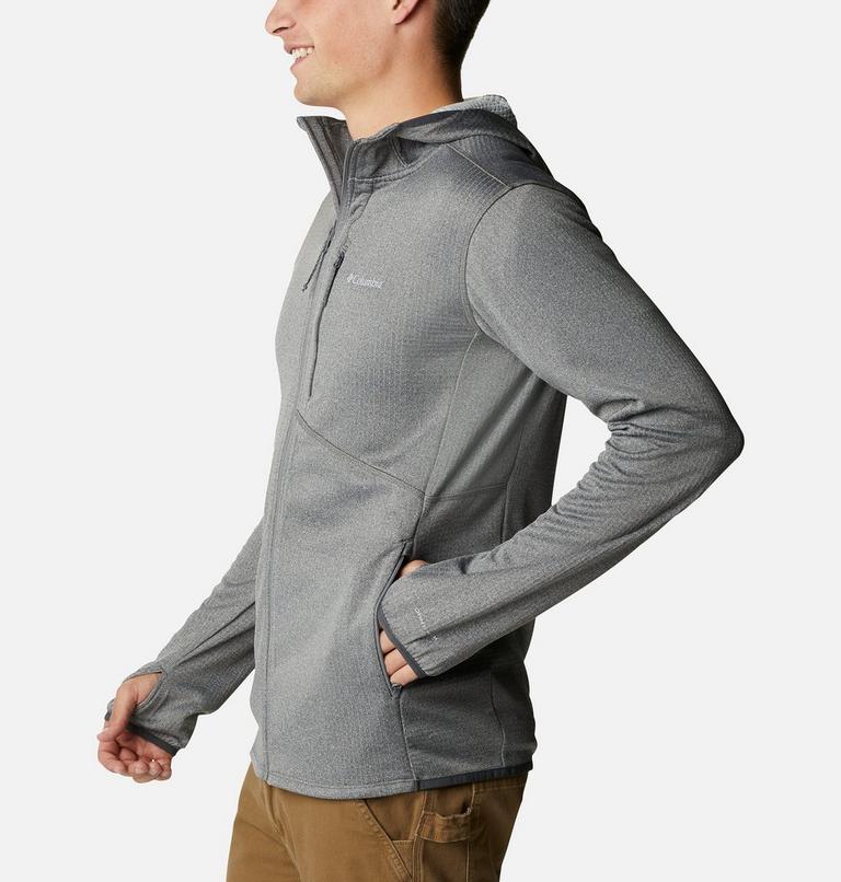 Men's Park View Full Zip Fleece Hoodie, Color: City Grey Heather, image 3