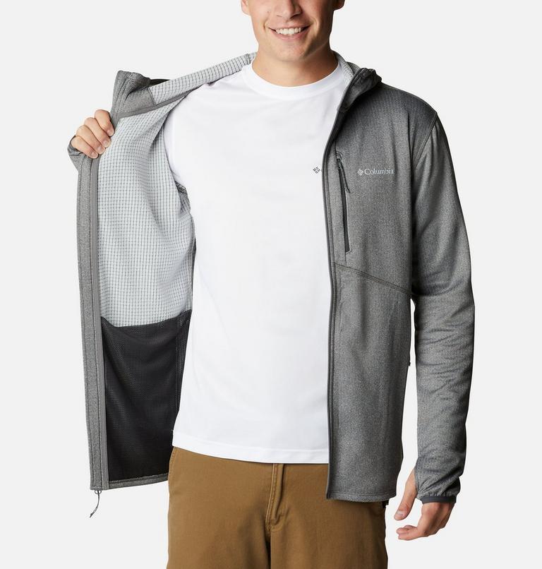 Men's Park View Full Zip Fleece Hoodie, Color: City Grey Heather, image 5