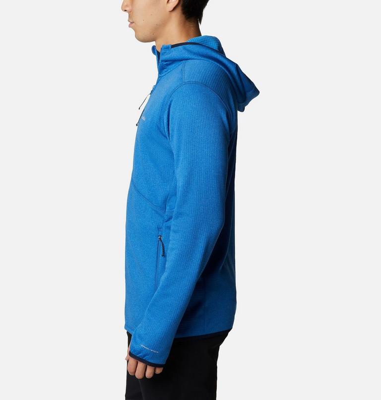 Park View Fleece Full Zip Hoodie | 432 | L, Color: Bright Indigo Heather, Collegiate Navy, image 3
