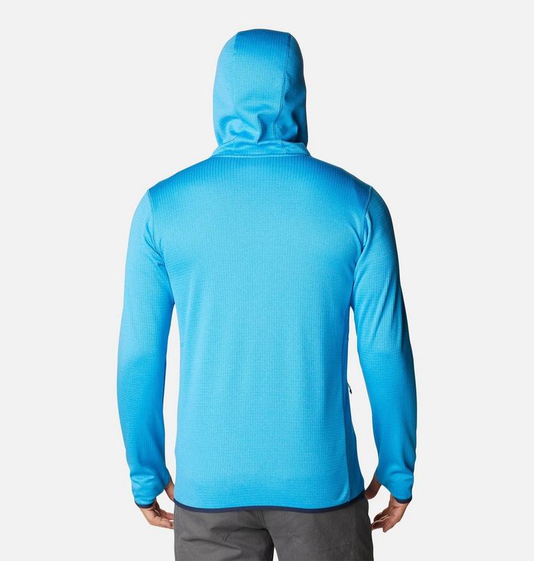 Men's Park View Full Zip Fleece Hoodie, Color: Compass Blue Heather, image 2