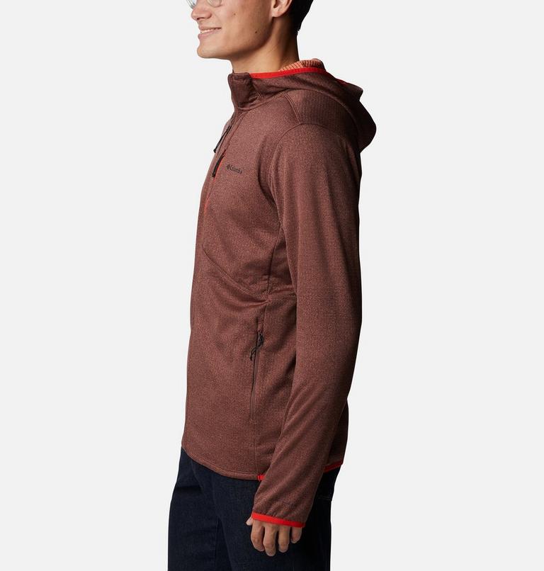 Men's Park View Full Zip Fleece Hoodie, Color: Light Raisin Heather, image 3