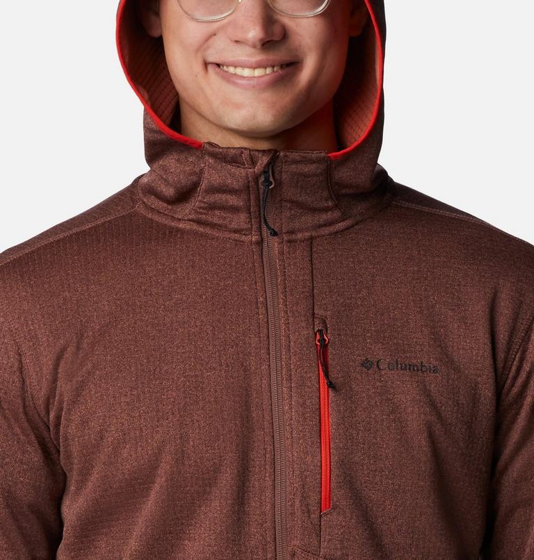 Men's Park View Full Zip Fleece Hoodie, Color: Light Raisin Heather, image 4