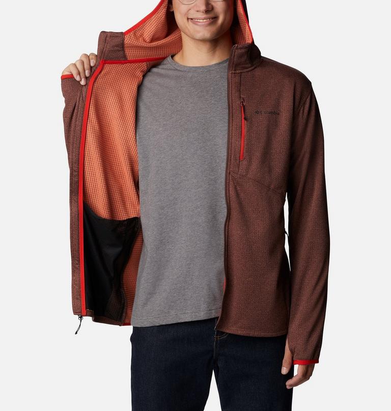 Men's Park View Full Zip Fleece Hoodie, Color: Light Raisin Heather, image 5
