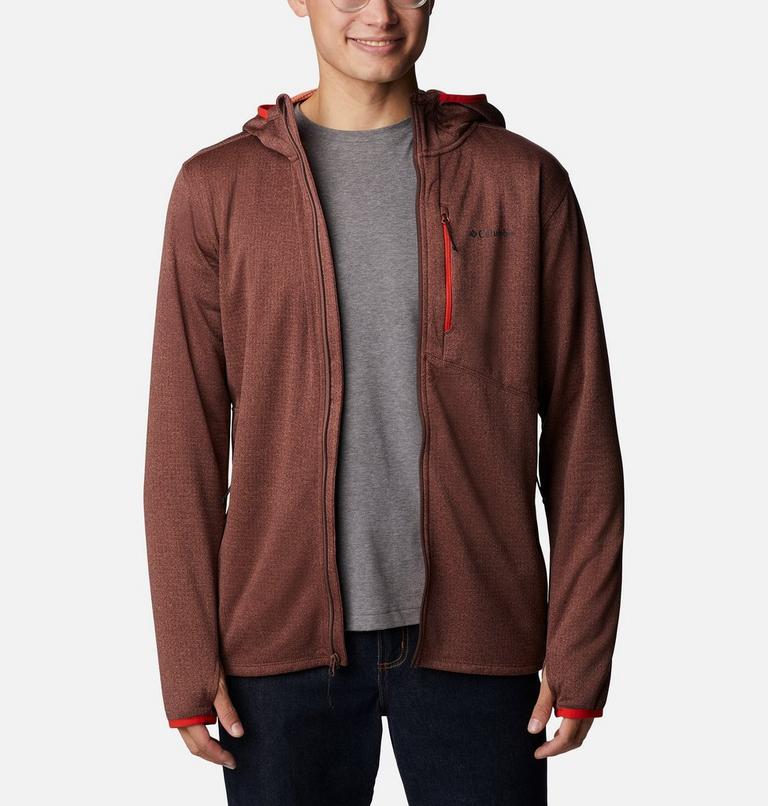 Men's Park View Full Zip Fleece Hoodie, Color: Light Raisin Heather, image 8