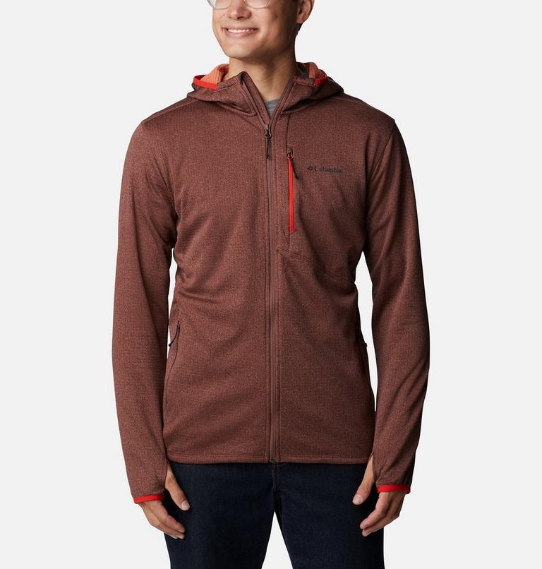 Men's Park View Full Zip Fleece Hoodie, Color: Light Raisin Heather, image 1